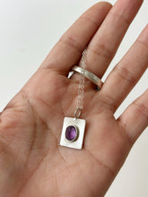 Load image into Gallery viewer, Oval Amethyst Necklace