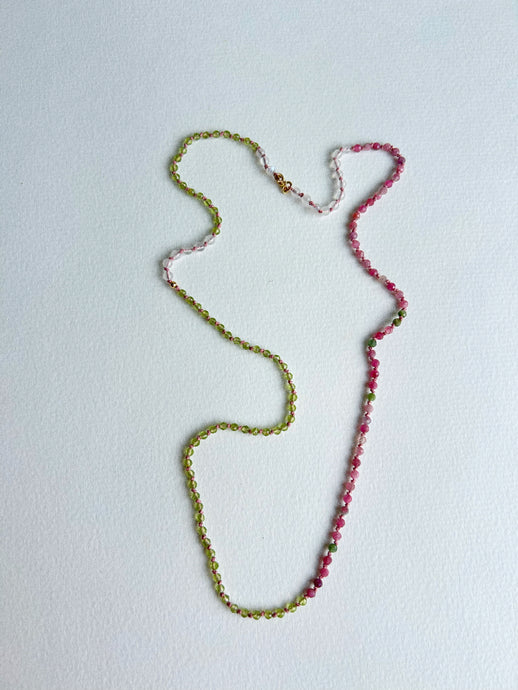 Tourmaline And Peridot Necklace