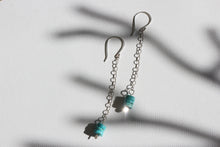 Load image into Gallery viewer, Turquoise Chain Earrings