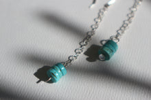 Load image into Gallery viewer, Turquoise Chain Earrings