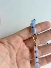 Load image into Gallery viewer, Blue Lace Agate Knotted Necklace