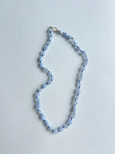 Load image into Gallery viewer, Blue Lace Agate Knotted Necklace