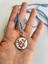 Load image into Gallery viewer, Coral Enamel Pendant