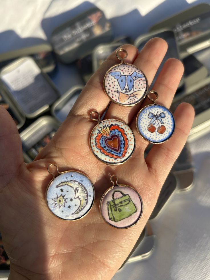 Custom Enamel Pendant