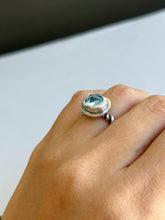 Load image into Gallery viewer, Blue Topaz Twist Ring 5