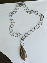 Load image into Gallery viewer, Labradorite and Ruby Necklace