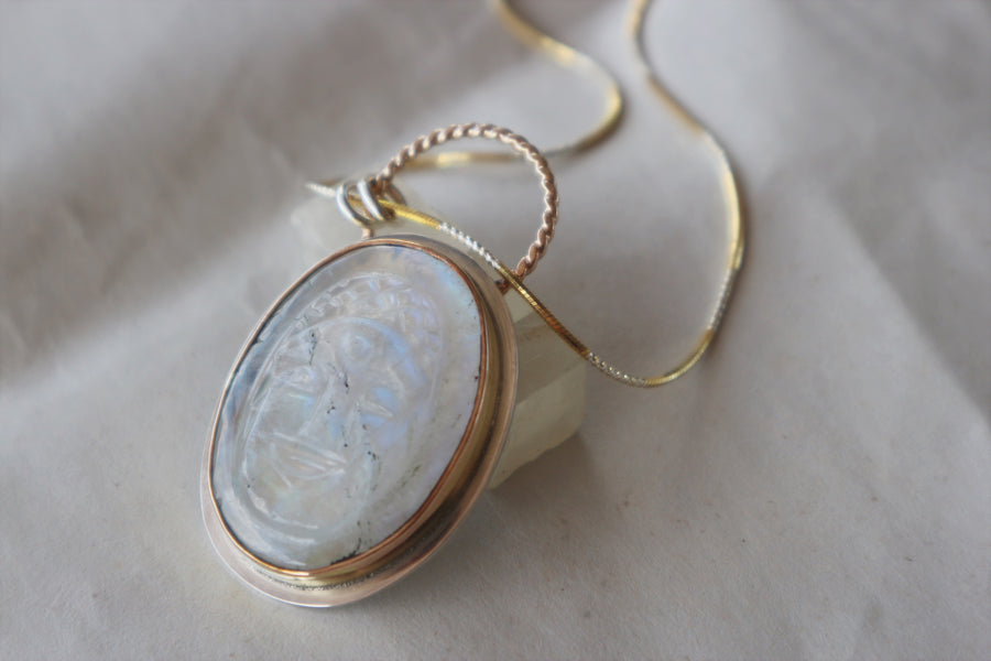 Budha Moonstone Amulet