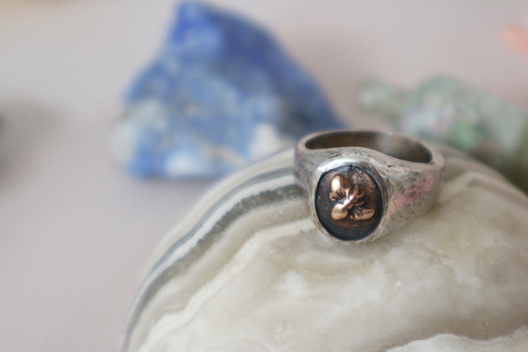 Sacred Bee Signet Ring