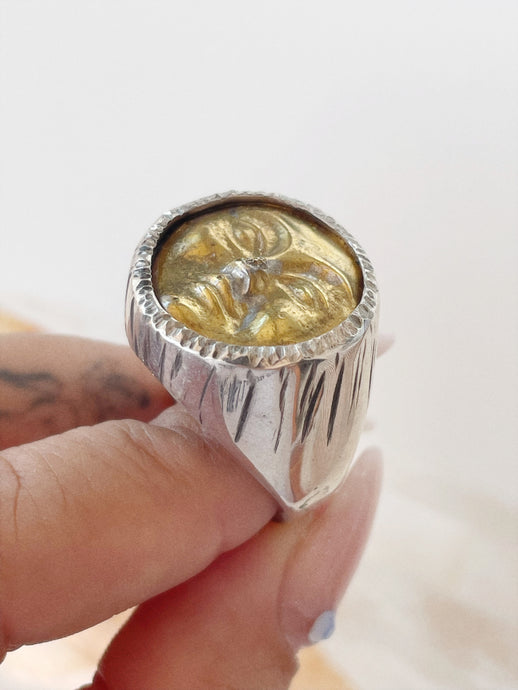 Gold Luna Ring