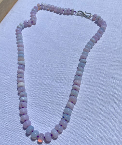 Lavender Opal Hand-Knotted Necklace