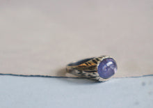 Load image into Gallery viewer, Tanzanite Silver Ring 7.5