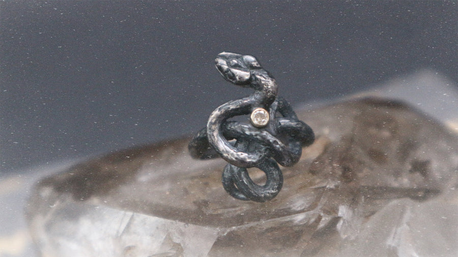 Snake Diamond Ring